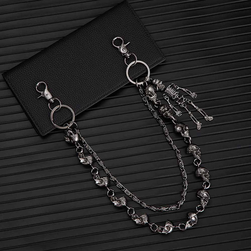 Dark Skull Skeleton Hip-hop Alloy Pants Chain
