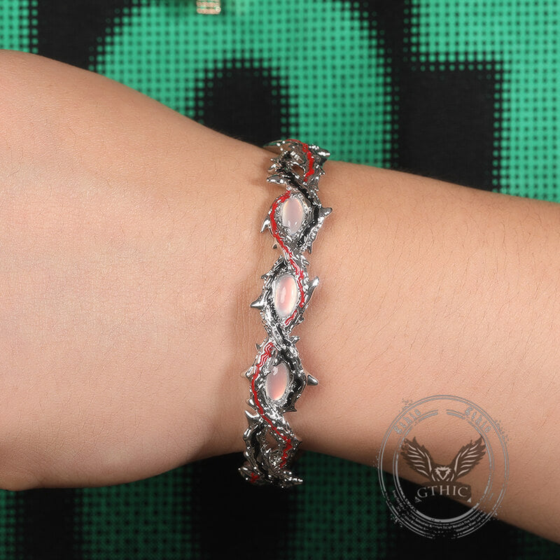 Dark Thorn Copper Open Bracelet