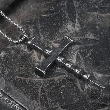 Deathly Skull and Cross Stainless Steel Pendant
