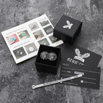 Detailed Jesus Christ Pure Tin Cufflinks