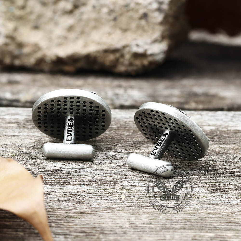 Detailed Jesus Christ Pure Tin Cufflinks