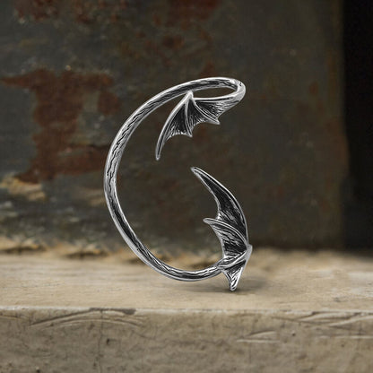Devil Wings Stainless Steel Ear Cuffs
