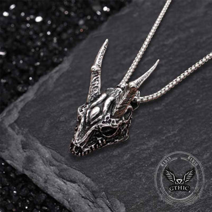 Domineering Dragon Head Stainless Steel Punk Pendant