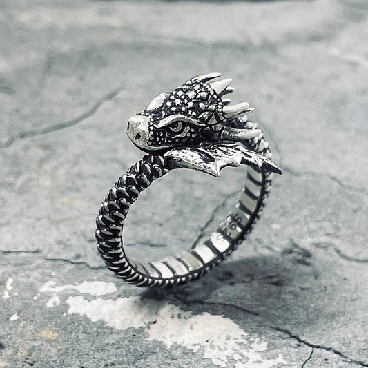 Domineering Dragon Sterling Silver Ring