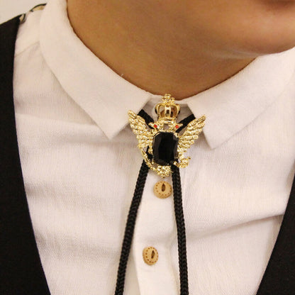 Double-headed Eagle Alloy Cowboy Bolo Tie