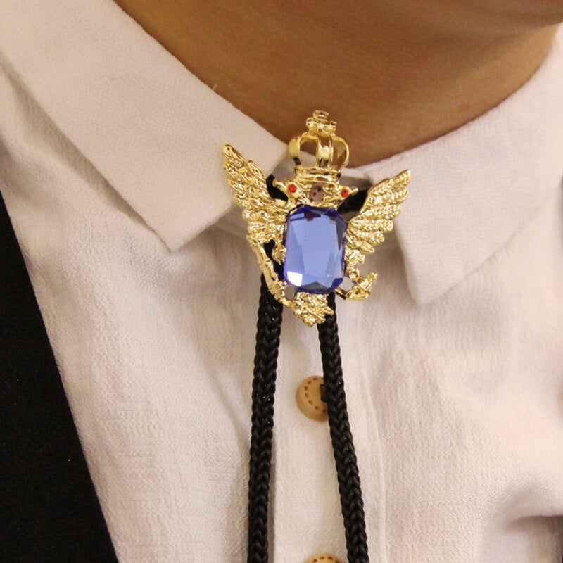 Double-headed Eagle Alloy Cowboy Bolo Tie