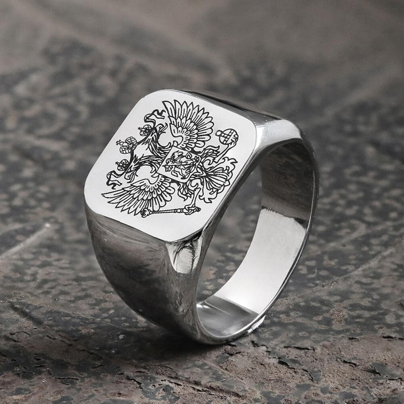 Double-headed Eagle Stainless Steel Signet Ring