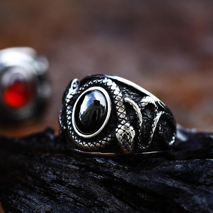 Double-headed Snake Stainless Steel Ring