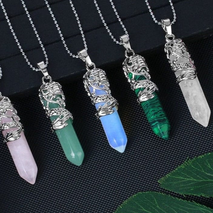 Natural Stone Pendant Necklace