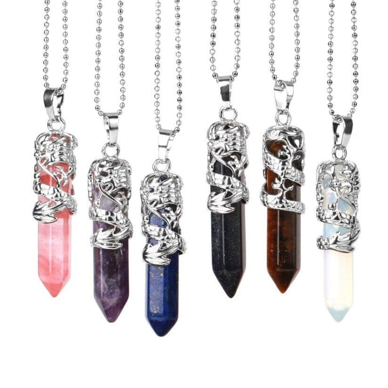 Natural Stone Pendant Necklace