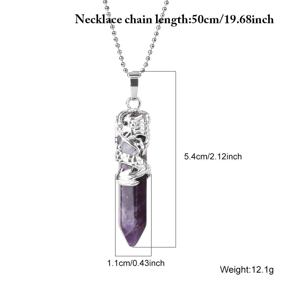 Natural Stone Pendant Necklace