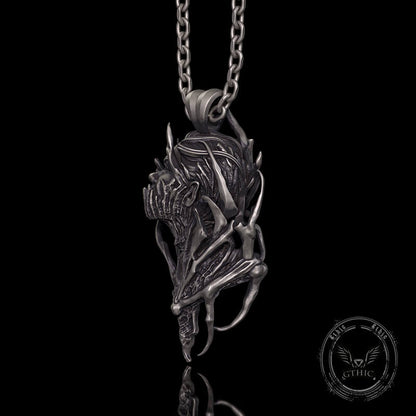 Dragon Warrior Gothic Sterling Silver Pendant