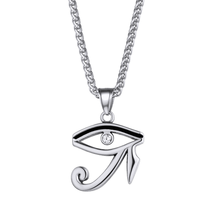 Egyptian Eye of Ra Pendant Necklace for