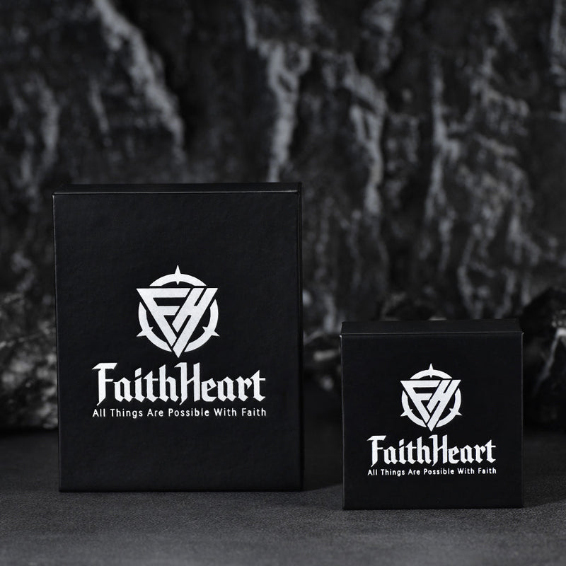 Faithheart Gothic Skull Ring Biker Ring for