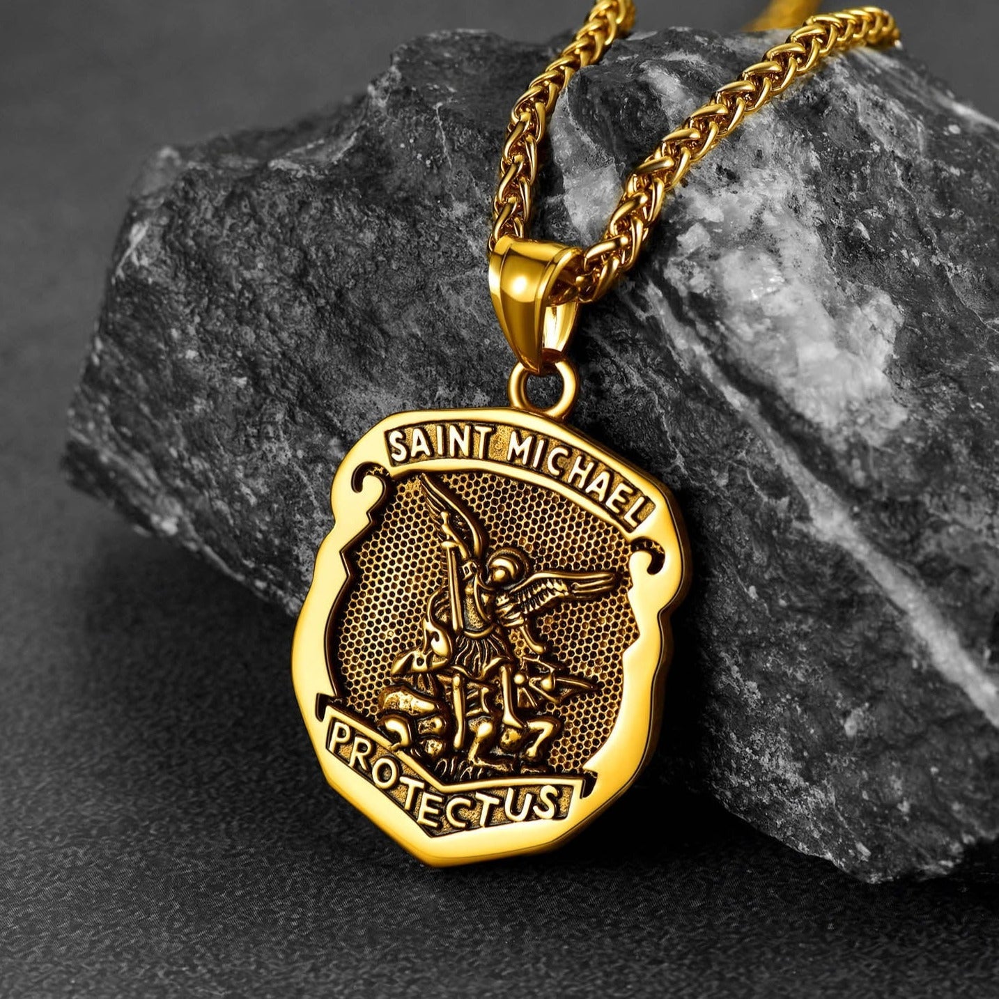 Catholic Saint Michael Pendant Necklace for