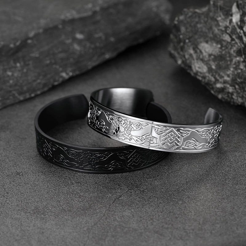 Custom Celtic Knot Cuff Bracelet Bangle for