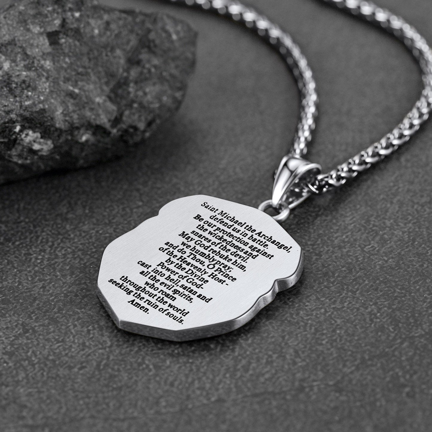Catholic Saint Michael Pendant Necklace for