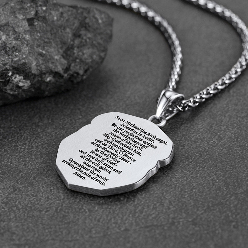 Catholic Saint Michael Pendant Necklace for