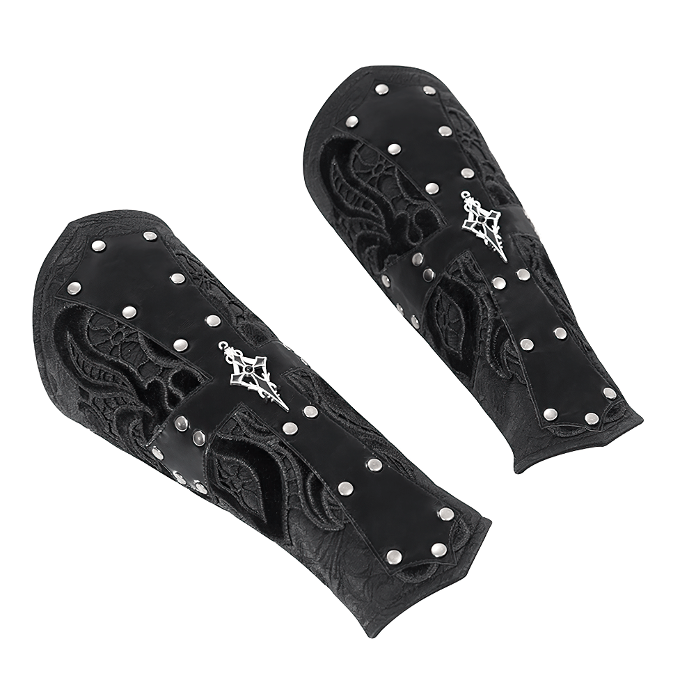 Adjustable Gothic Bracelet With Lace Details