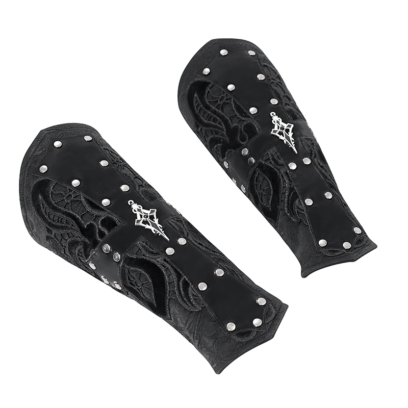 Adjustable Gothic Bracelet With Lace Details