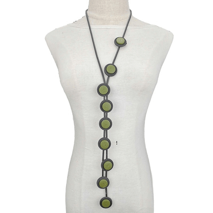Long Pendant Necklaces for / Gothic Rubber Handmade Necklaces
