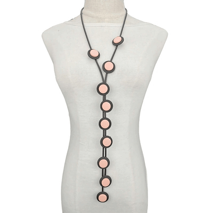 Long Pendant Necklaces for / Gothic Rubber Handmade Necklaces