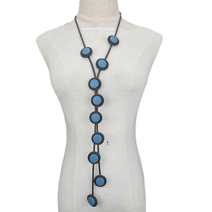 Long Pendant Necklaces for / Gothic Rubber Handmade Necklaces