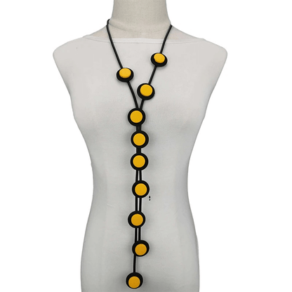 Long Pendant Necklaces for / Gothic Rubber Handmade Necklaces