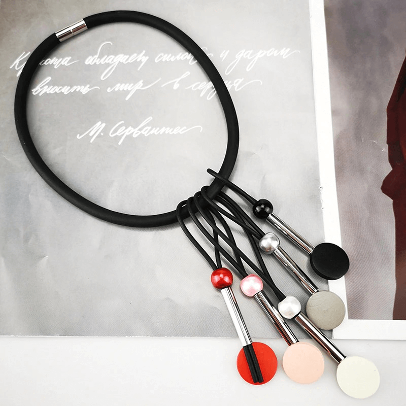 Necklaces for With Multicolor Beads / Handmade Elasticity Silicone Choker