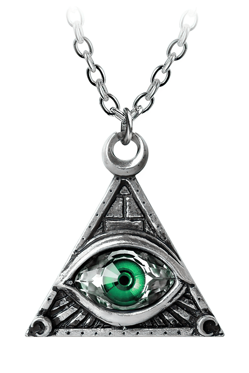 Eye of Providence Pendant With Moon Spiritual Symbol