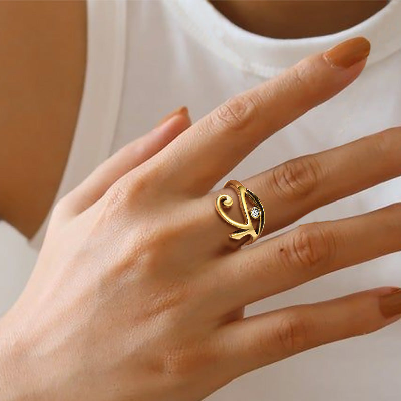 Ancient Egyptian Eye of Ra Ring Jewelry for