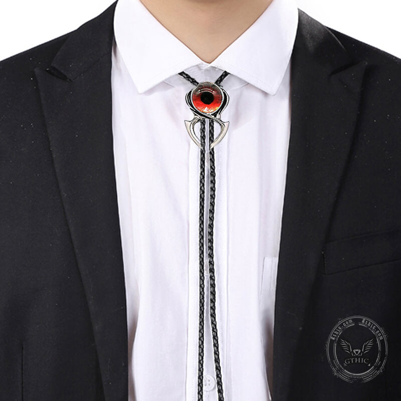 Eye Gem-set Alloy Cowboy Bolo Tie