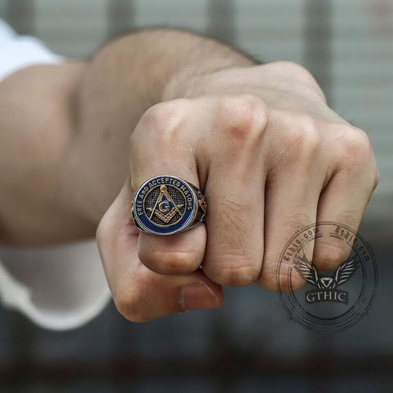 Eye of Providence 316l Stainless Steel Masonic Ring