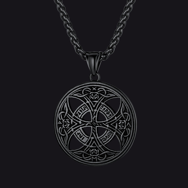 Viking Celtic Love Knot Necklace With Rune