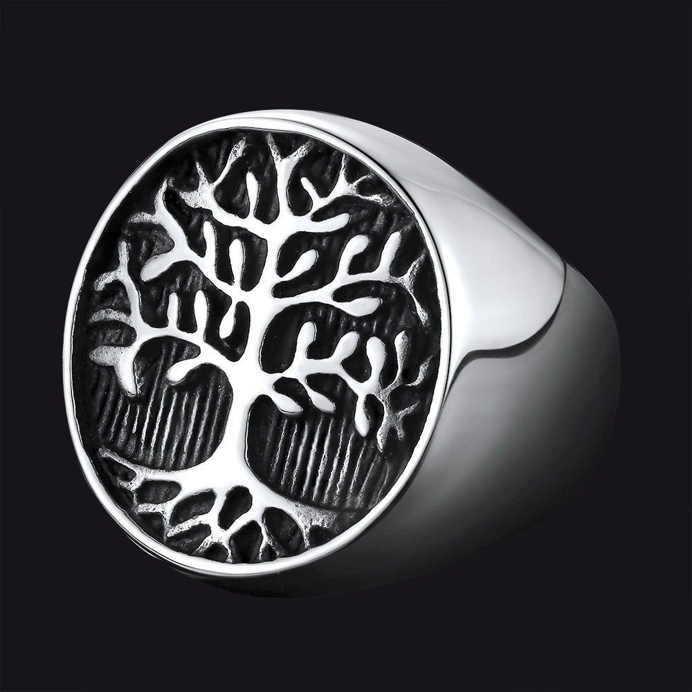Tree of Life Signet Ring for