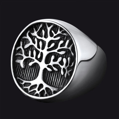 Tree of Life Signet Ring for