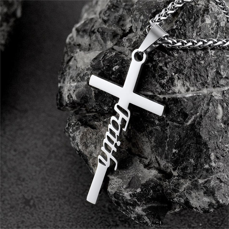 Christian Faith Cross Necklace Pendant for