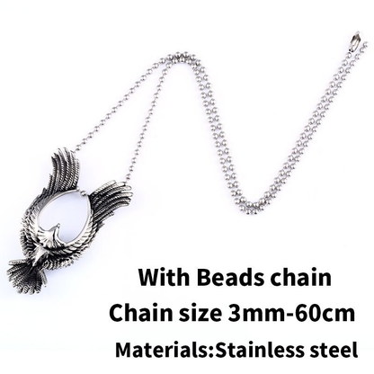 316l Stainless Steel Pendant of Phoenix / Creative Retro Metal Jewelry for &