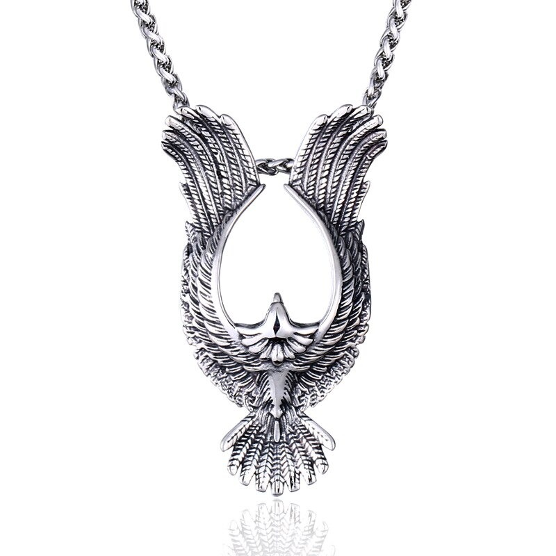316l Stainless Steel Pendant of Phoenix / Creative Retro Metal Jewelry for &