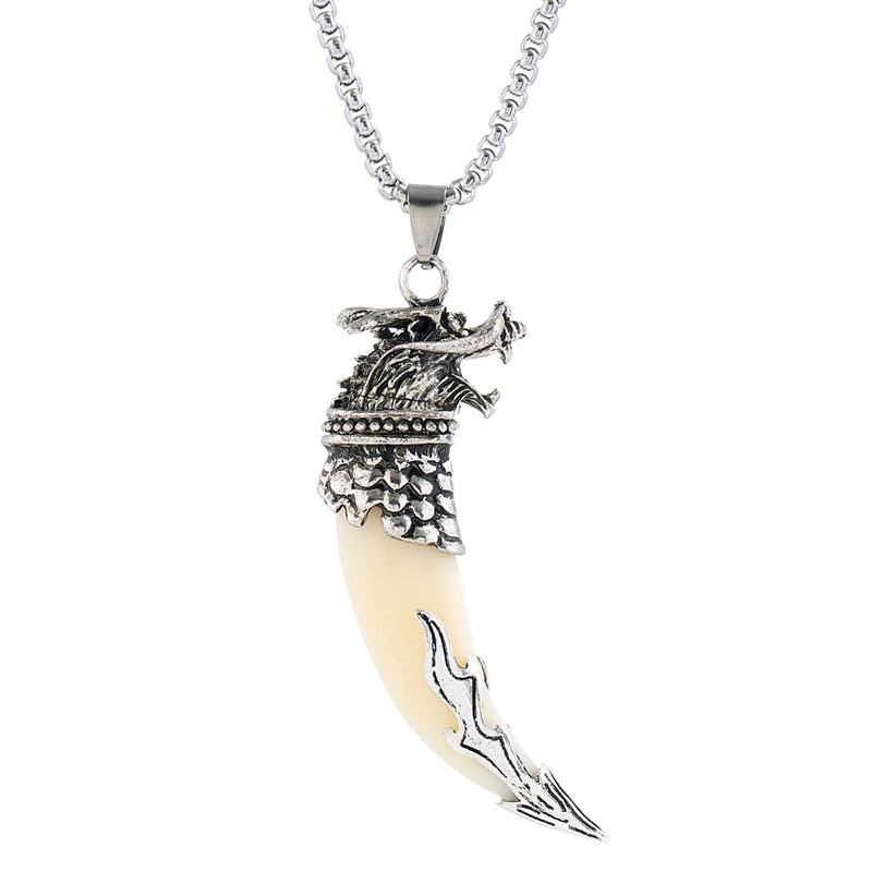 Pendant Wolf Tooth for and / Alternative Jewerly