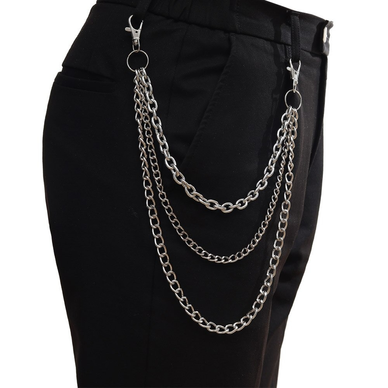 Punk Chains for Pants / Double Layer Chains Hook on Jeans