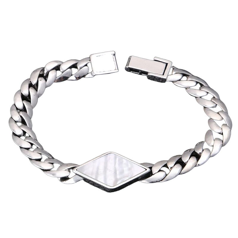 Trend Bracelet of 925 Sterling Silver for / Male Jewelry for Hand