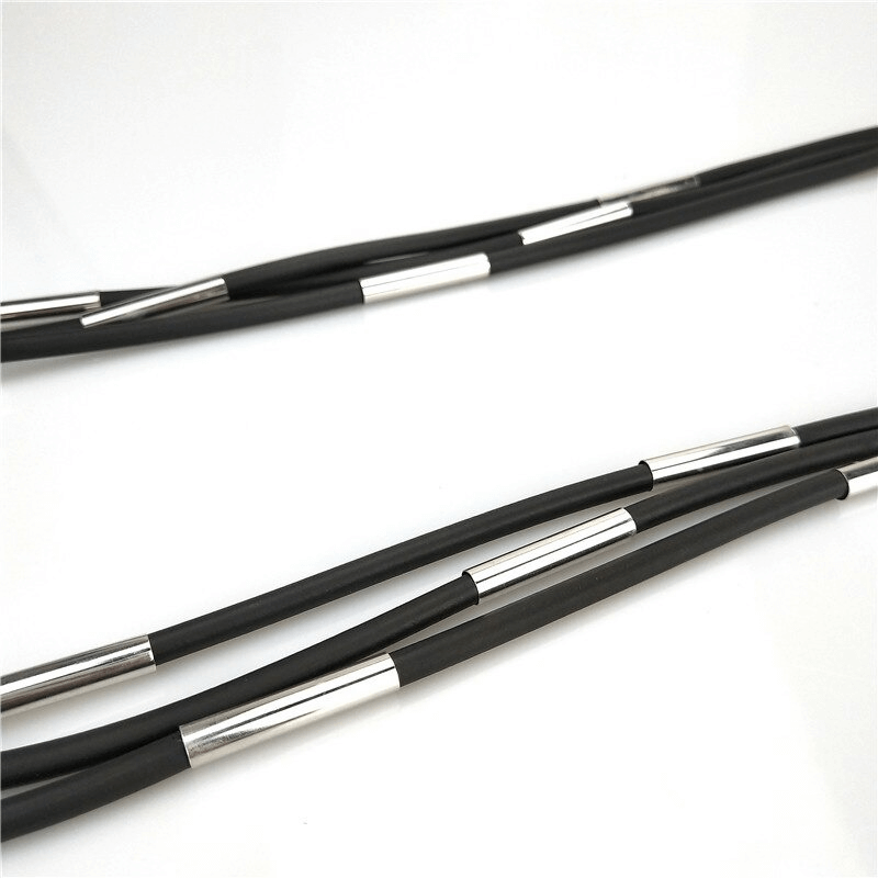 Rubber Necklace / Handmade Black Accessories in Gothic Style