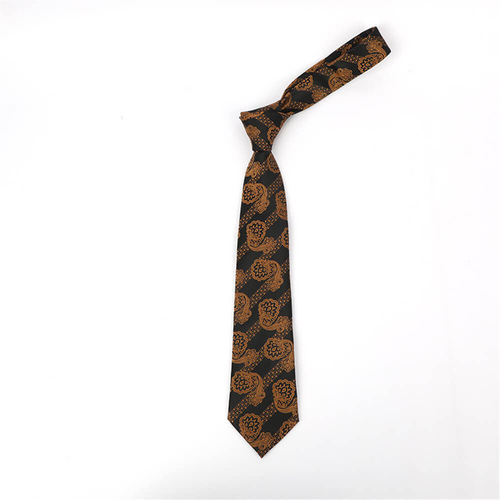 Cashew Pattern Print Polyester Tie