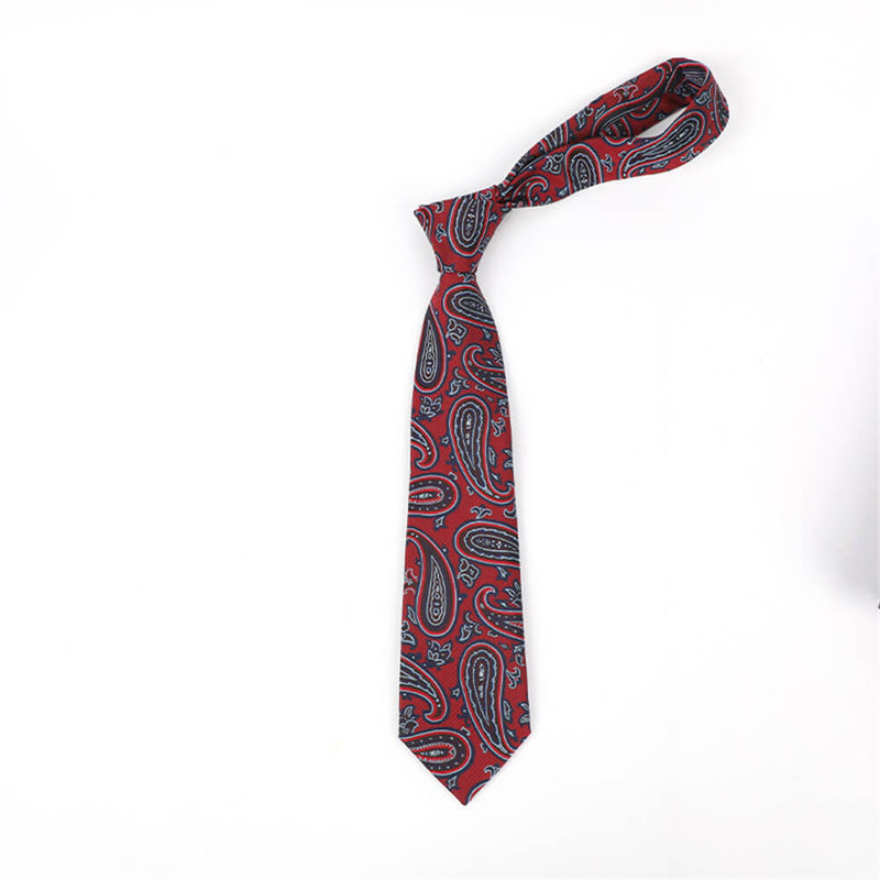 Cashew Pattern Print Polyester Tie