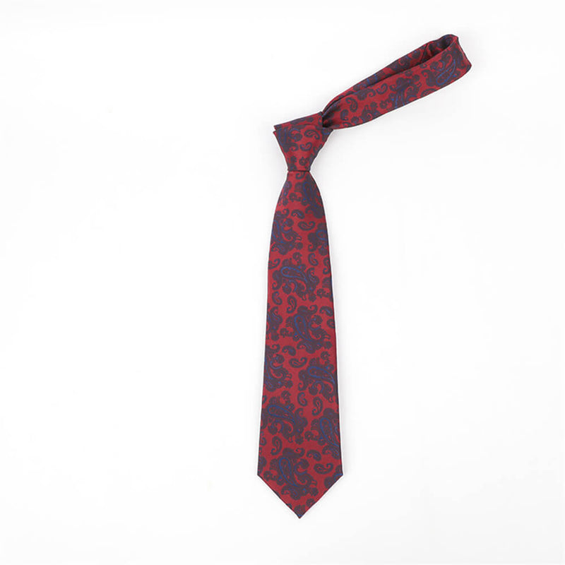 Cashew Pattern Print Polyester Tie
