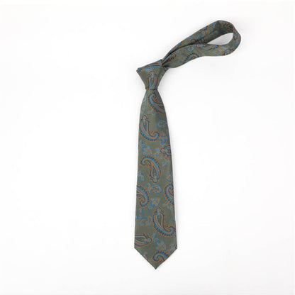 Cashew Pattern Print Polyester Tie