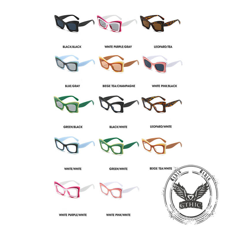 Cat-eye Uv Protection Pc Sunglasses