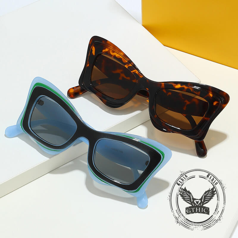 Cat-eye Uv Protection Pc Sunglasses