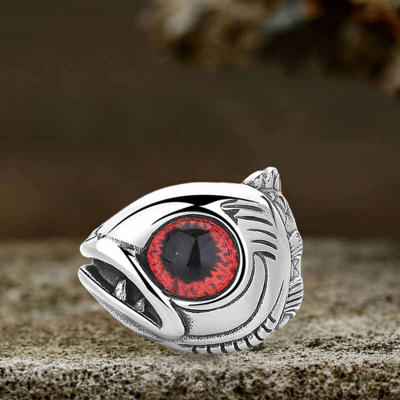 Fish Gem Eyes Stainless Steel Animal Ring